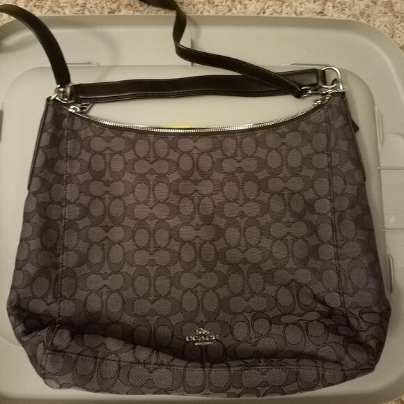 NWOT NBU COACH CELESTE CONVERTIBLE HOBO IN OUTLINE SIGNATURE JACQUARD - Picture 1 of 6